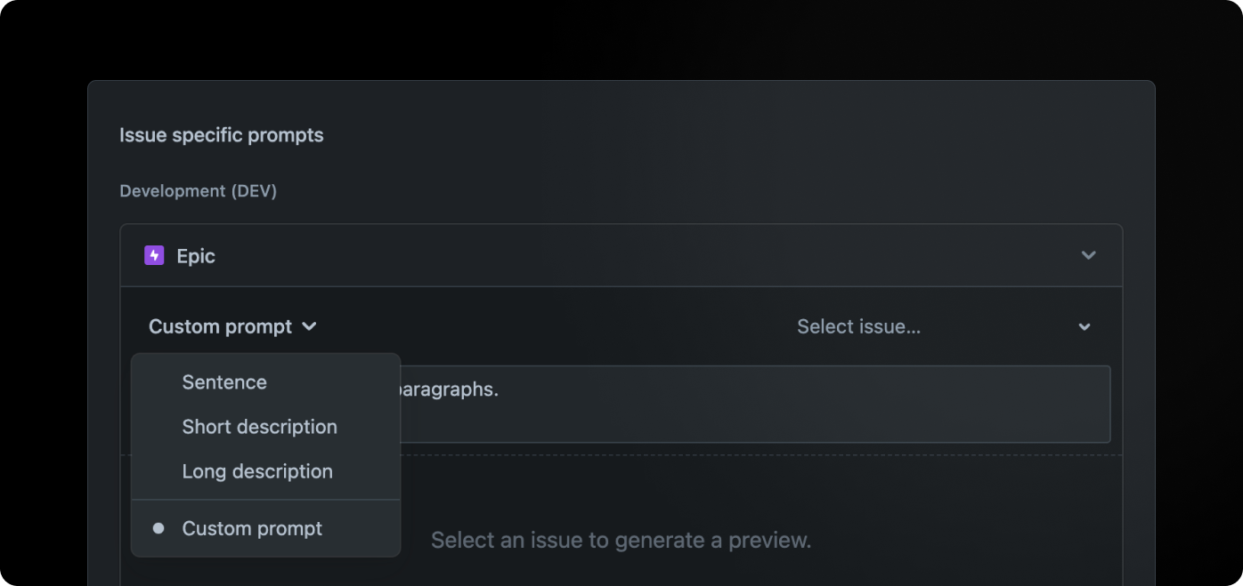 AI Issue Specific Prompt