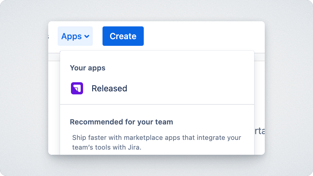 Access Hub via the Apps menu