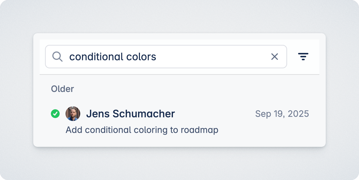 Feedback search