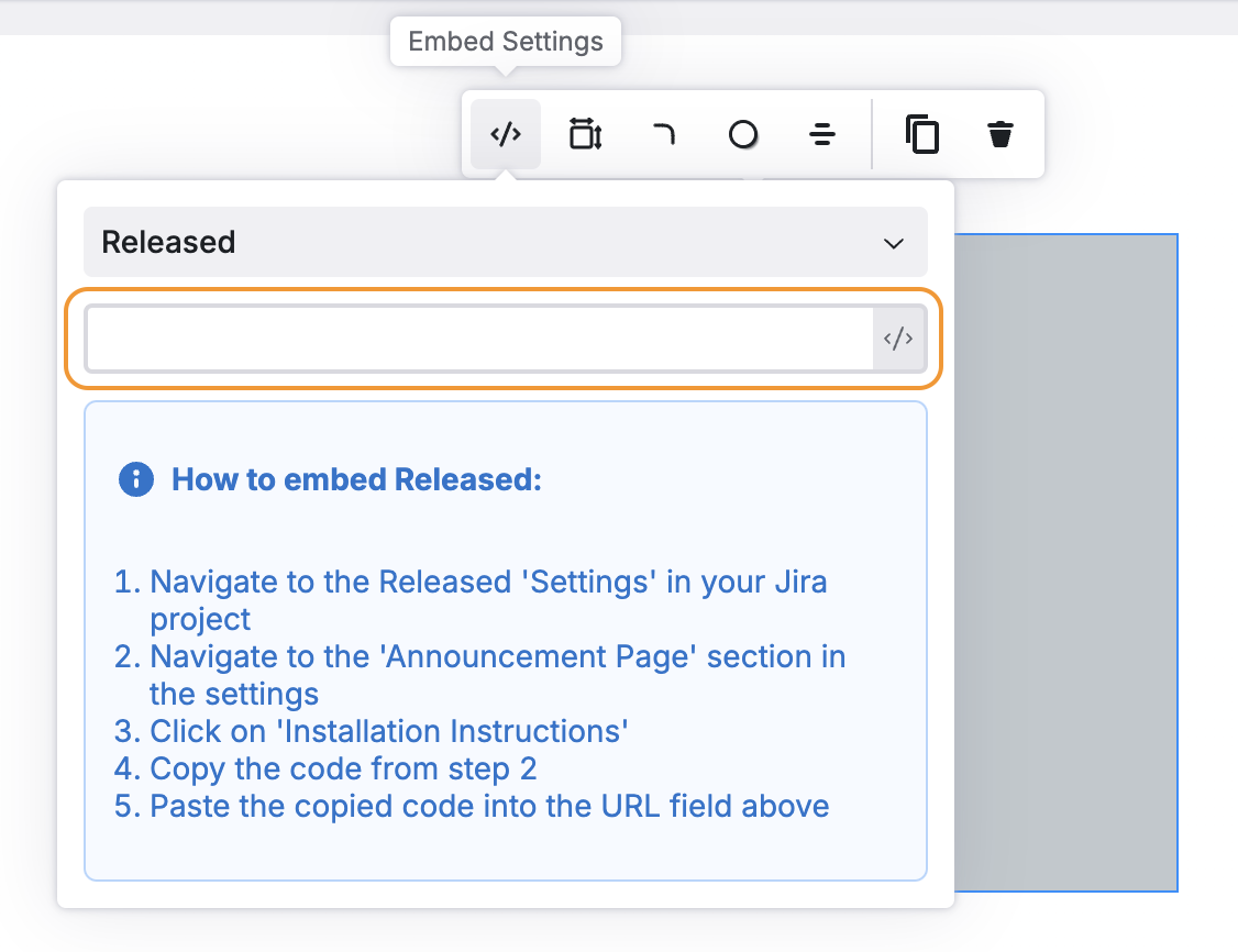 Karma embed settings