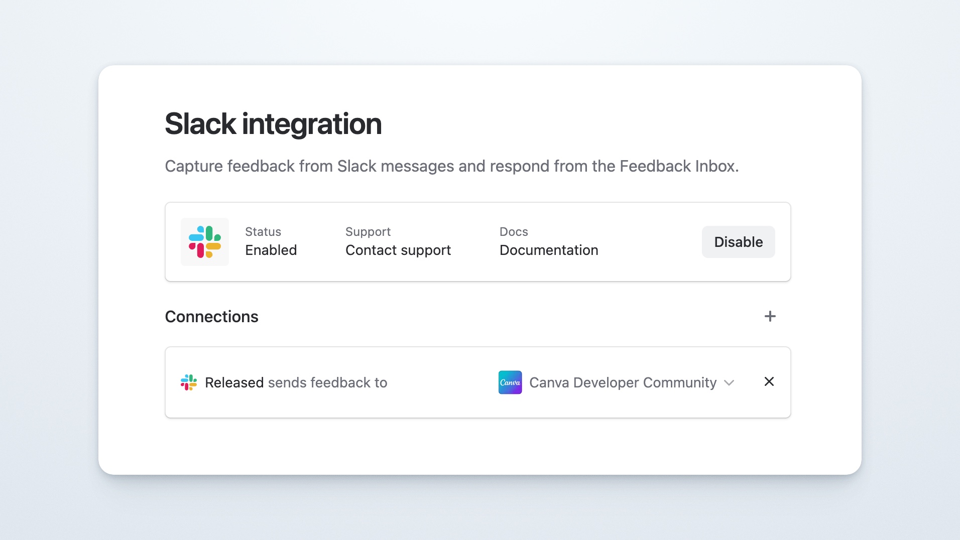 Settings   Slack