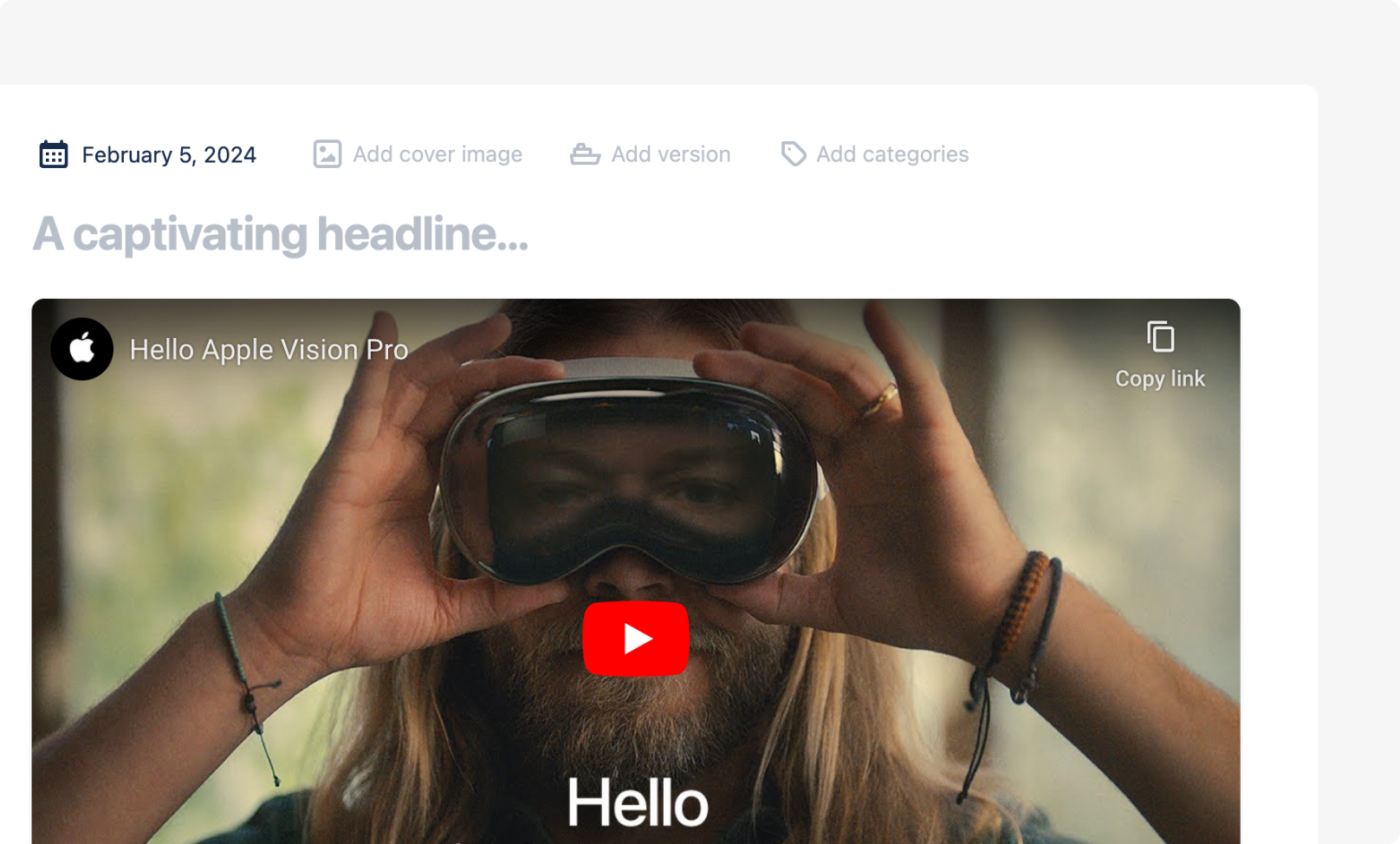 Add videos to your posts